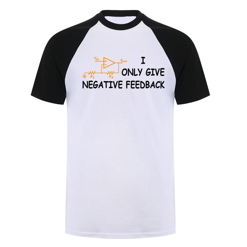 I Only Give Negative Feedback Funny Computer T Shirt Electronics Circuit Graphic Tshirts Engineering Humor Da953
