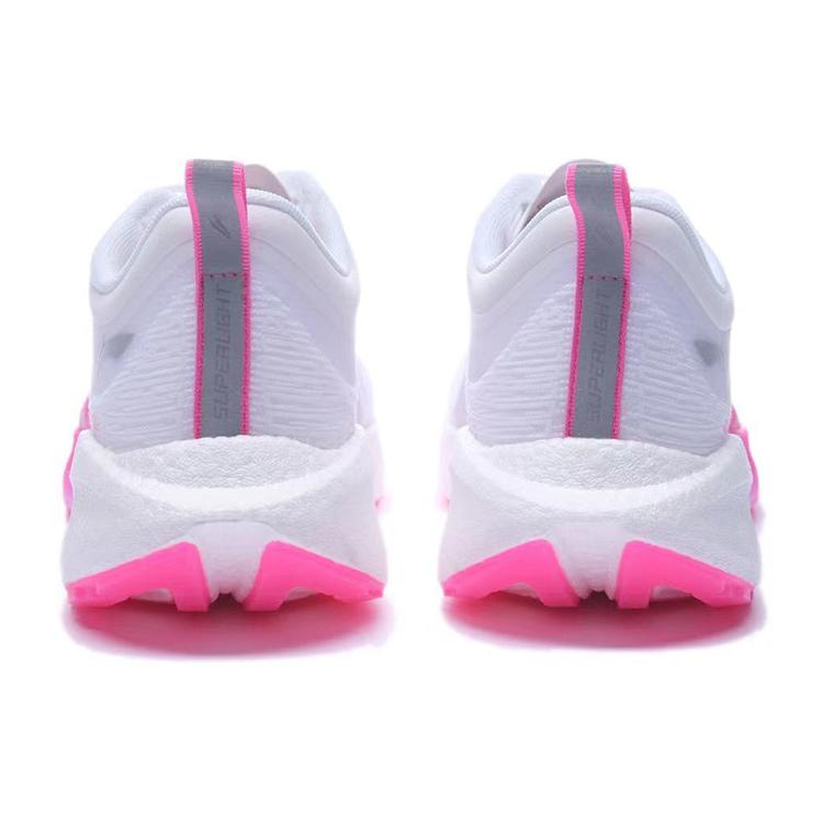 New LiNing Super Light 19 Low Top Running Shoes Women's White Pink ARBS002-30