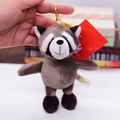 Stuffed Animal Animal Plush Keychain Wolf Hippopotamus Koala Raccoon Forest Animal Pendant 13cm Tiger Giraffe