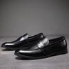 British Style Dress Shoes Men Platform Loafers Casual Business Shoes 2024 Autumn Slip On Leather Shoe for Male Mocasines Hombre