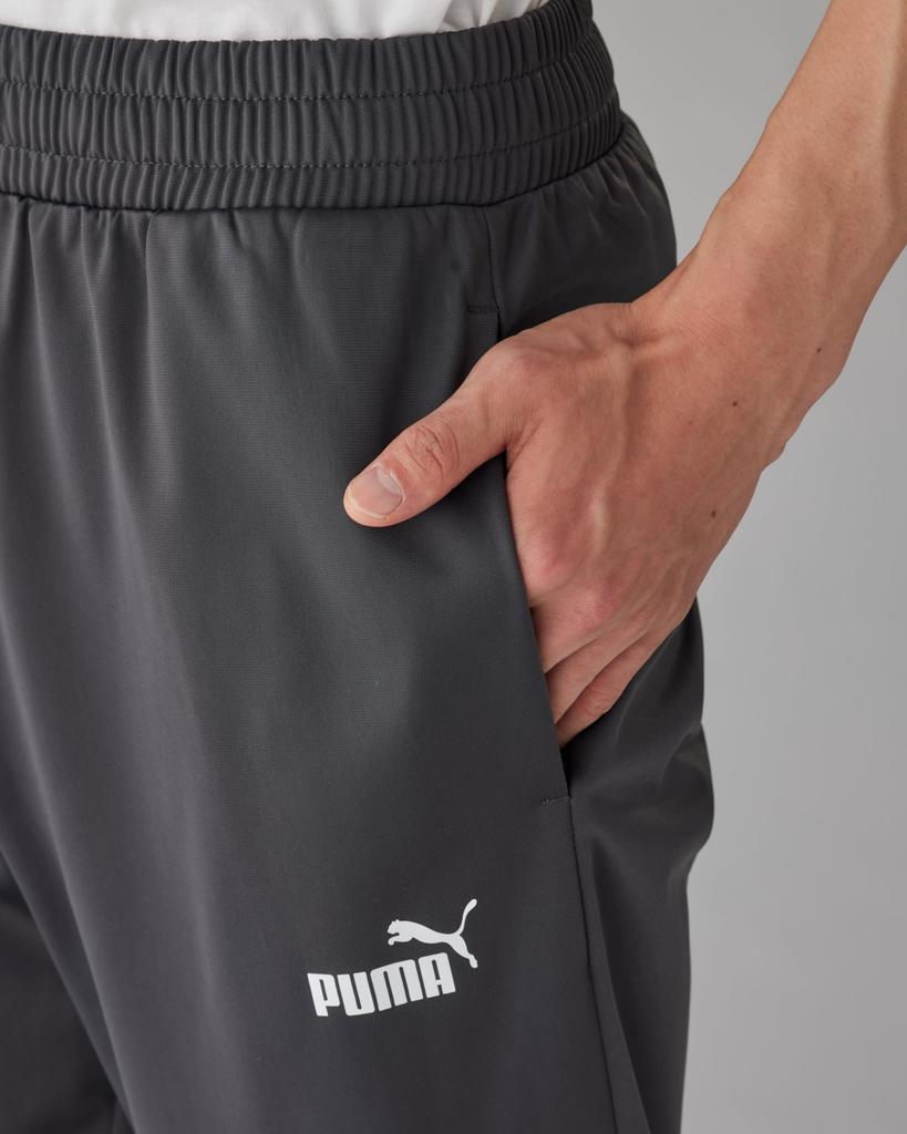 Puma Casual Sports Suit Hooded Polyester 2025 Dusky Gray Men's Set, Tricot-Lined Jersey, 691021, Fall/Winter Color (44)