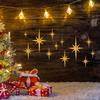 Christmas Star Ornaments Holiday Pendant For Wall 6 Pieces Hangable Decorative Wall Art For Holiday Home Decorators Living Room