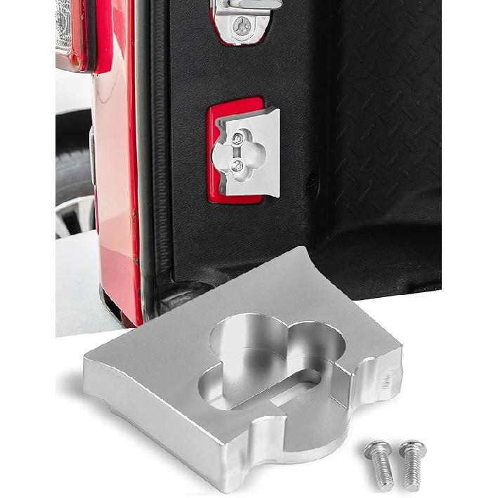 Savadicar TL01 Tailgate Limiter, Aluminum Alloy Rear Trunk Door Latch, Tail Gate Stopper for 2007-2018 Jeep Wrangler JK JKU 2-Door & 4 Door, Tailgate