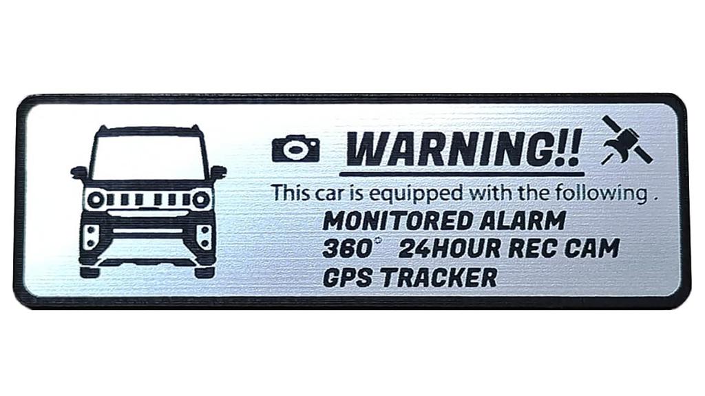 Honami Works Spacia GEAR New 2nd Generation Spacia Gear Security Emblem 24 Hour Surveillance Dash Cam GPS Tracker Sticker