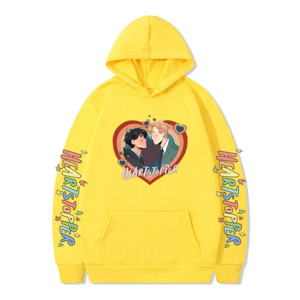 Heartstopper Hoodie Sweatshirt für Damen Herren Nick und Charlie Hoodie Sweatshirt Cool Unisex Kapuzenpullover