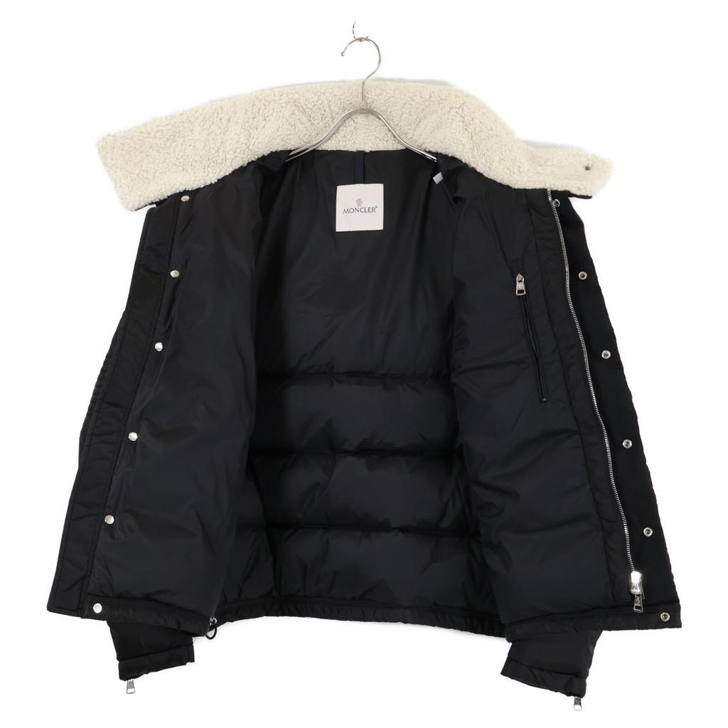 MONCLER [Excellent Condition/Domestically Authorized/Made in 2011] LEO Leo Leather-Trimmed Down Jacket Jacket 1 blackUsed