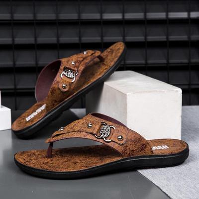 Rutschfeste weiche Sohle Strand-Flip-Flop-Sandalen für Herren für Sommer 2025