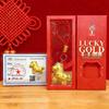 Year of the Horse Gold Keychain with Certificate - Lucky Money Mobile Bag Charm & Gift Pendant