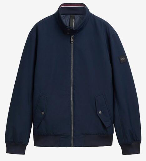 Mid-season Jacket Tom Tailor Harrington Jacket Stand-up Collar 10668-sky Captain Blue