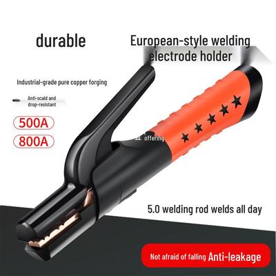 European Style Industrial 500A/800A Anti-Drop Non-Hot Welding Electrode Holder Pliers