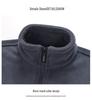 Woodpecker Men's High-End Fleece Jacket - Spring/Autumn Cardigan for Middle-Aged Dads