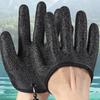 1/2Pcs Fishing Gloves with Magnet Release Anti-Slip Textured Grip Puncture Resistant Waterproof Catch Fish Gloves