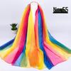 Women's Chiffon Scarf - Lightweight, Printed Sun Protection for Spring, Summer, Fall - Versatile Beach Shawl