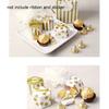 Mini Lovely Gold Round Polka Dot Gold Striped Paper Candy Boxes For Baby Shower gift box Birthday Wedding Party Favor Box