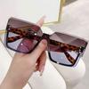New Women's Semi-Rimless Metal Sunglasses - Trendy One-Piece Cut-Edge Design, UV Protection