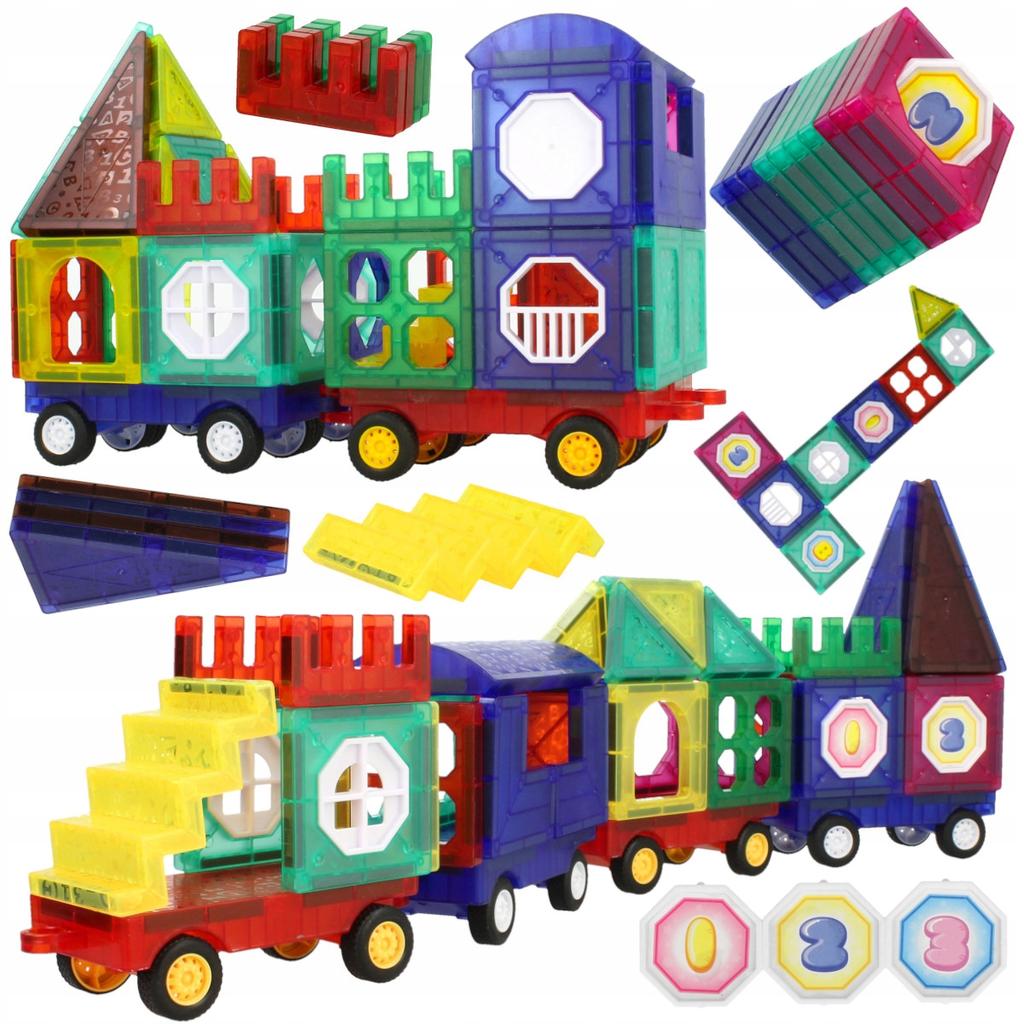 [PACK] Magnetic Blocks 72 pcs Car House U858