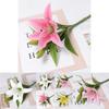 Mini Lily Flower Artificial Decor For Wedding Photography And Home Decor