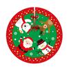 90CM Santa Claus Xmas Tree Bottom Decorative Snowman Elk Xmas Tree Carpet  New Year