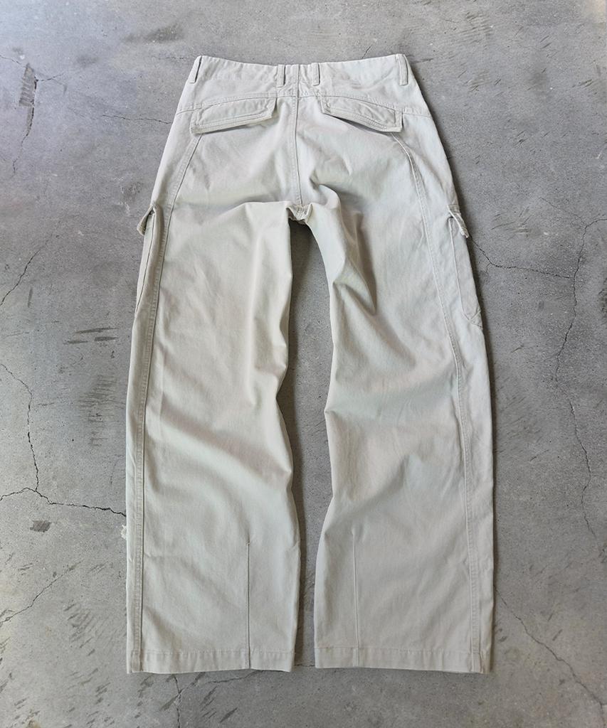 SLOWACID Oblique Pocket Cargo Pants [Ivory]
