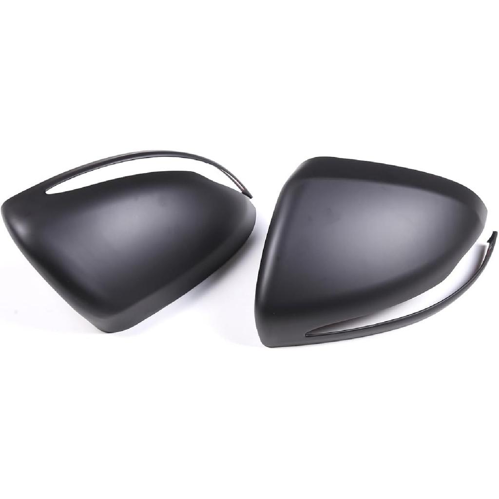 2PCS Car Rearview Mirror Cover Trims Compatible with Mercedes Benz C E S GLC Class W205 W213 X253 W222 Car Exterior Door Side Rear View Mirror
