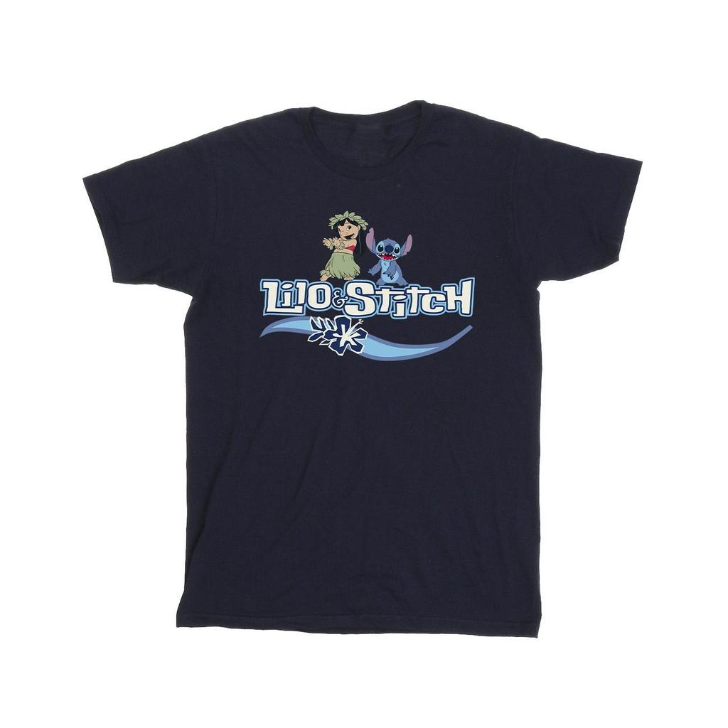 Disney Girls Lilo And Stitch Characters Cotton T-Shirt