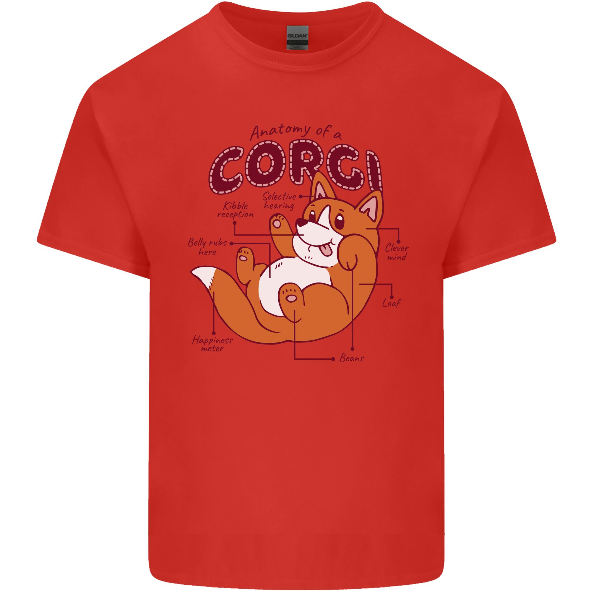 Corgi Anatomy Dog Unisexs Light Cotton TShirt S