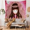 Cartoons SSantoro Gorjuss Hanging Bohemian Tapestry Bohemian Wall Tapestries Mandala Kawaii Room Decor