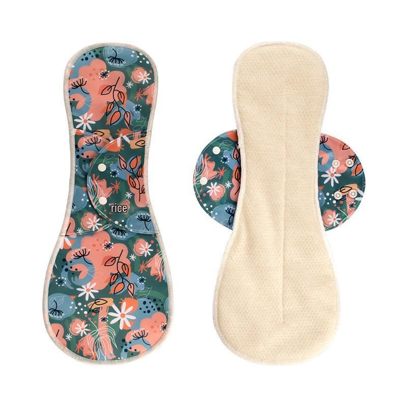 Organic Cotton Washable Sanitary Pads - Skin-Friendly, Plain & Printed, Multiple Sizes