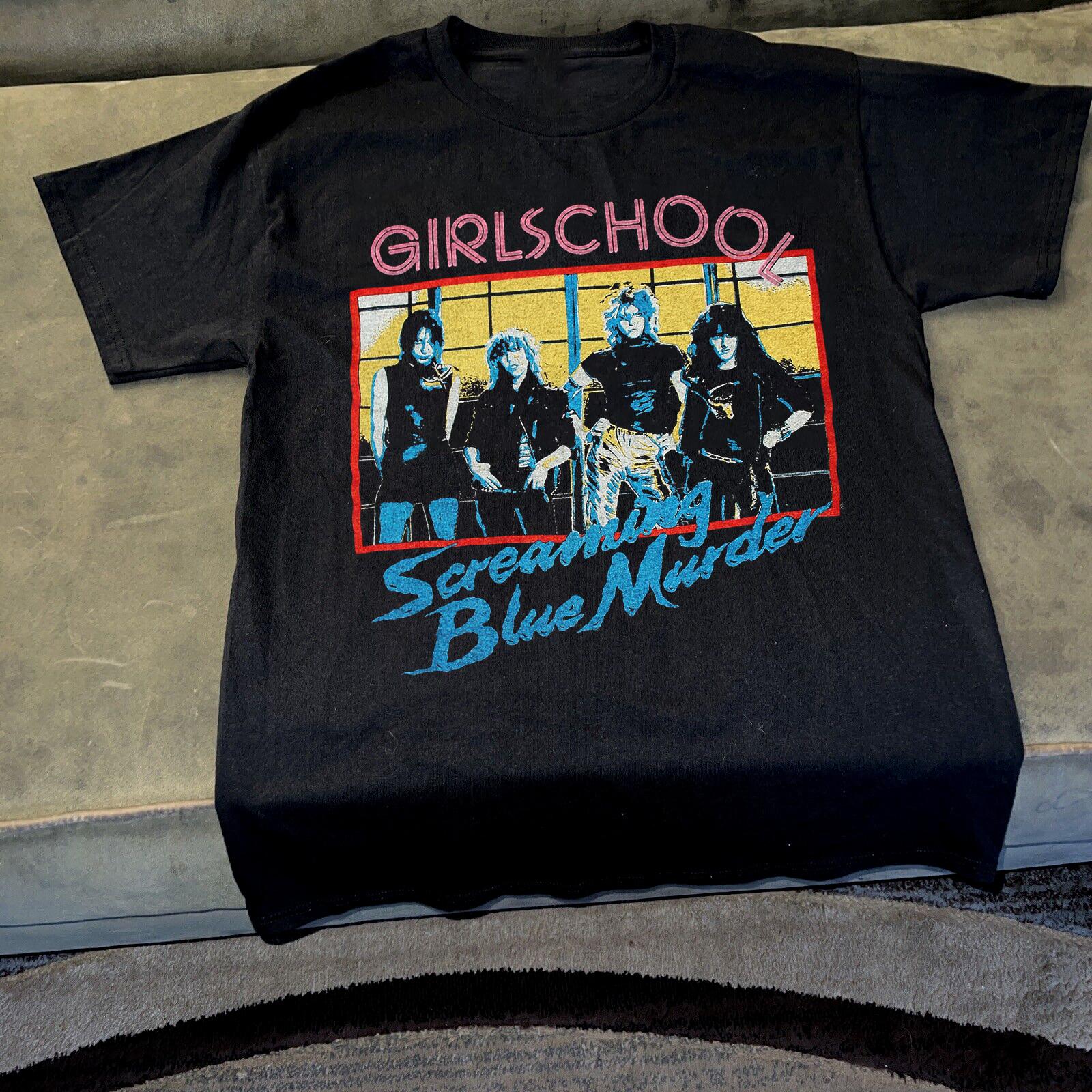 

Screaming Blue Murder Tour GIRLSCHOOL T-Shirt All Size S To 5XL GE736 5XL різнокольоровий