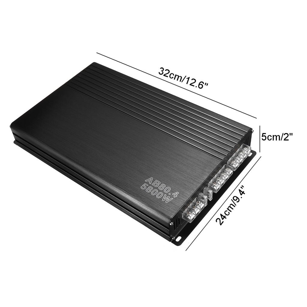 5800W 4 Channel Class A/B Stereo Surround Car Amplifiers Stereo Audio Power Amplifier Subwoofer