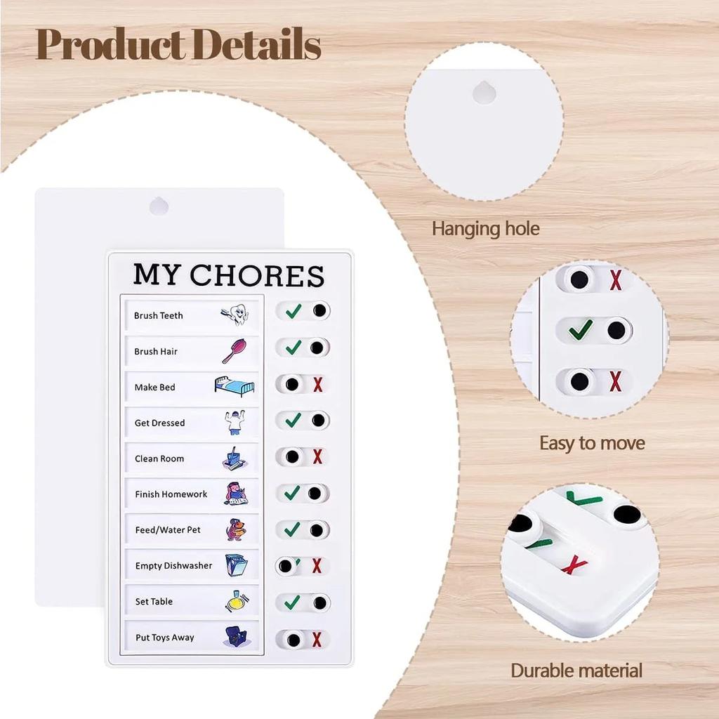 Student and Child Self-discipline Clock in Device, Daily Task Management Board for Home Use, Good Habit Development Plan