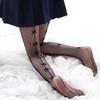Ladies Lolita Fishnet Stockings Pantyhose Lolita Thigh High Socks With Bow Back With Vertical Bowknot Mesh Fishnet Jk Stockings