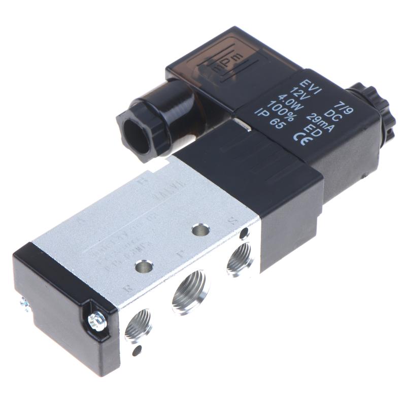 Pneumatisches Elektromagnetventil 4V210-08 5/2-Wege-Steuerung Luftgas Magnetventil 12V 24V 36V 220V 380V Schlauchanschlüsse