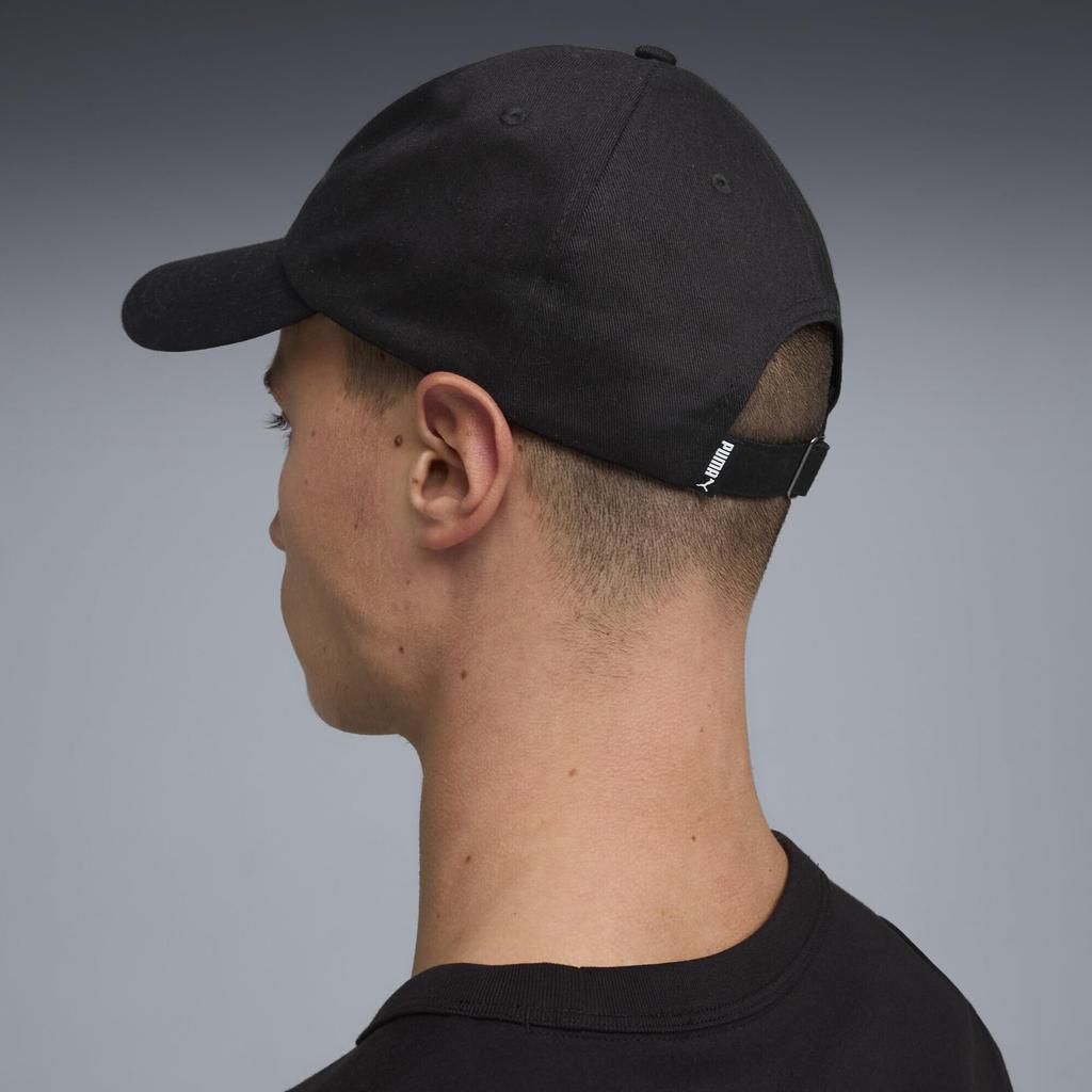 Cotton Baseball Cap ESS SCRIPT Dad Cap 027039 Black [Puma] (01)