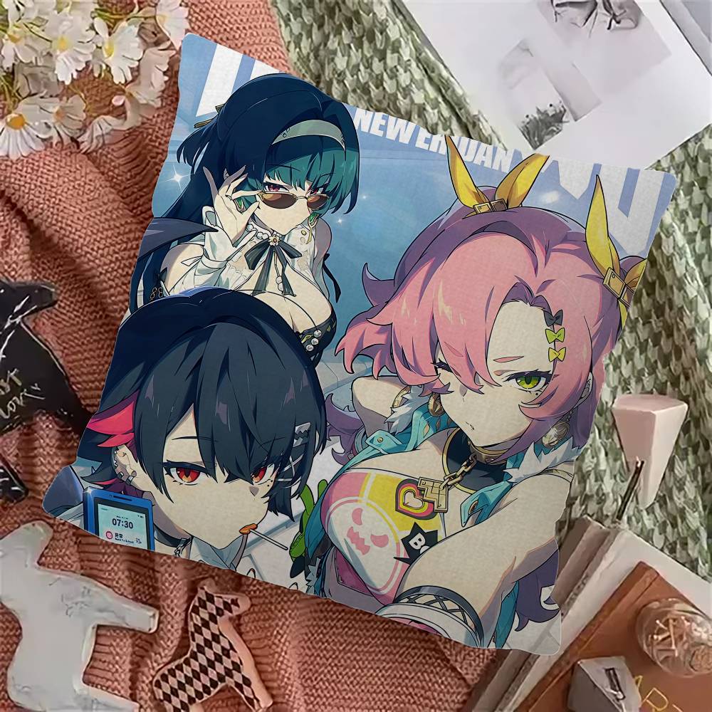 Anime Zenless Zone Zero pillow cover sofa cushion cover home room decoration children gift