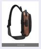 Men's Multifunctional Crossbody Bag with Anti-theft Lock - Versatile Chest and Shoulder Bag with Modern Texture.