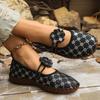 Festive Plaid Bow Flats: Lightweight, Comfortable, And Stylish for All Seasons