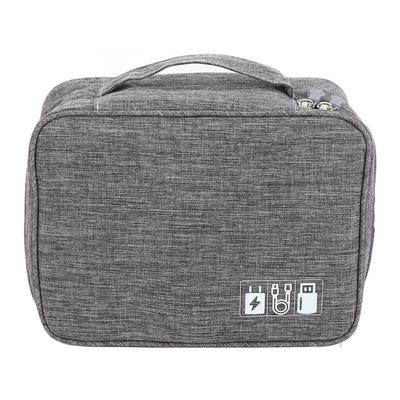 Cable Bag Organizer Travel Multiple Pockets Water Resistant Adjustable Divider Universal Electronic