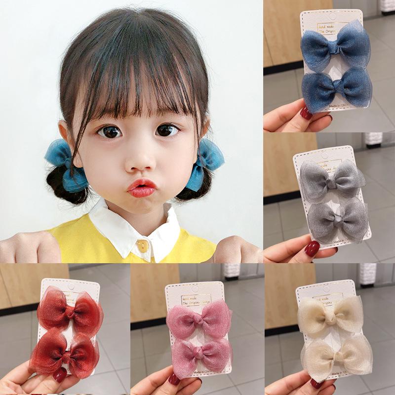 

Princess Bow Hair Clips: Cute Korean Hair Accessories for Baby Girls рожевий