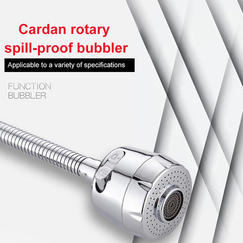 Kitchen Tap Extender Water Saving Faucet Bubbler Aerator Household Bathroom Extended Aerator Splash Proof Bathroom Accessories
