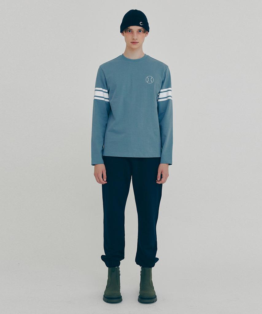 CLOVE [Fw21 Clove] Baseball Sleeve T-Shirt (Blue)
