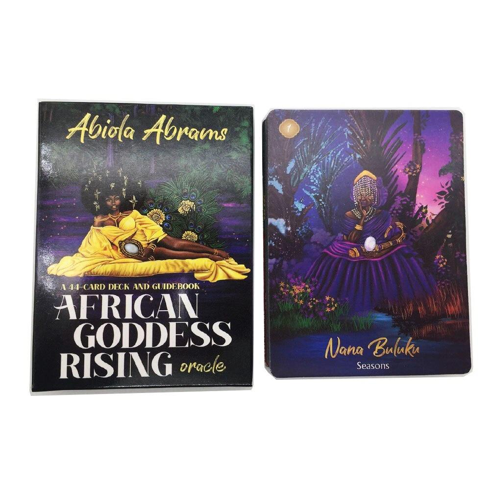 10.4*7.3cm African Goddess Rising Oracle Cards 44 Pcs Oracle Cards
