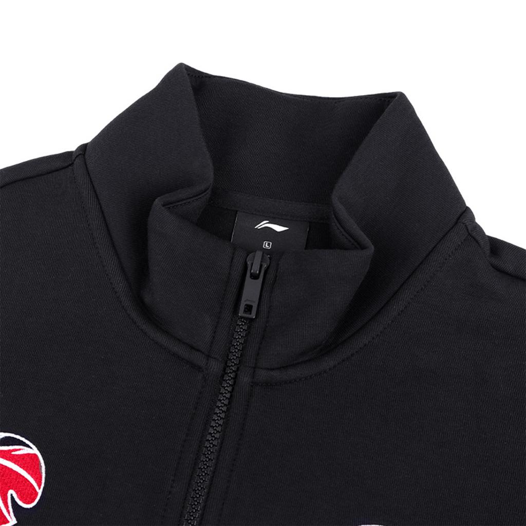 Li Ning Jackets Unisex Black Stand Collar Moderate Instructor AWDW561-1