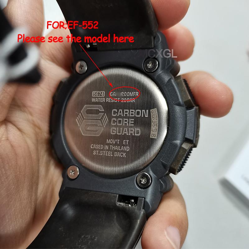 Resin Band For Casio EF-552 Men's Watch Band EF-552-1AV EF-552PB-1A2V EF-552PB-1A4V Waterproof Sports Wristband