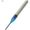 10pcs Tungsten Nose End Mill Blue Coated Spiral Router Bits Milling Machine Cutter Drill Bit CNC Rotary Burrs Set Tool(0.8mm)
