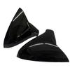 For Peugeot 207 308 2006-2012 Car Horn Rearview Side Mirror Cover Wing Cap Exterior Door Housing Shell ABS Trim Sticker