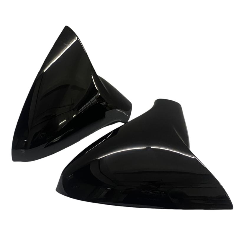 For Peugeot 207 308 2006-2012 Car Horn Rearview Side Mirror Cover Wing Cap Exterior Door Housing Shell ABS Trim Sticker