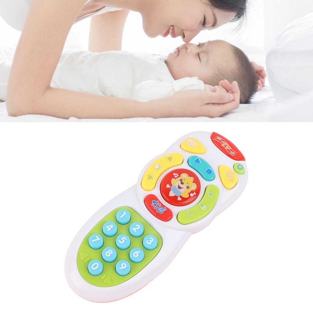 Kids Remote Control High Simulation Various Buttons Music Lighting Storyselling Remote Control Toy