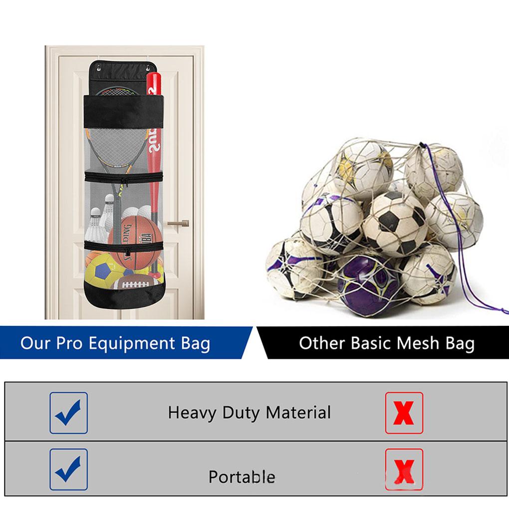 Basketball Bag Behind Door Everything Organized Hanging Basketball Bag Door Storage Bag