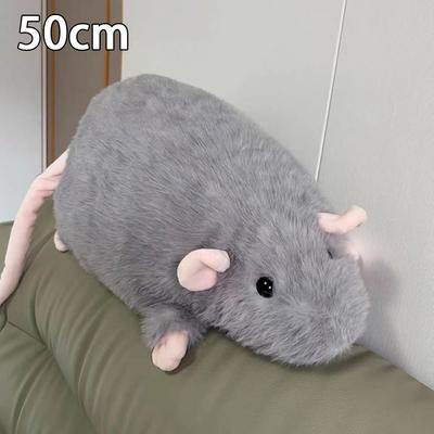 Kreative 35/50cm Mauspuppe Cartoon Überdimensionale Blume Ast Rattenpuppe Weiches Plüschtier Tierfigur Kindergeschenk Geburtstag